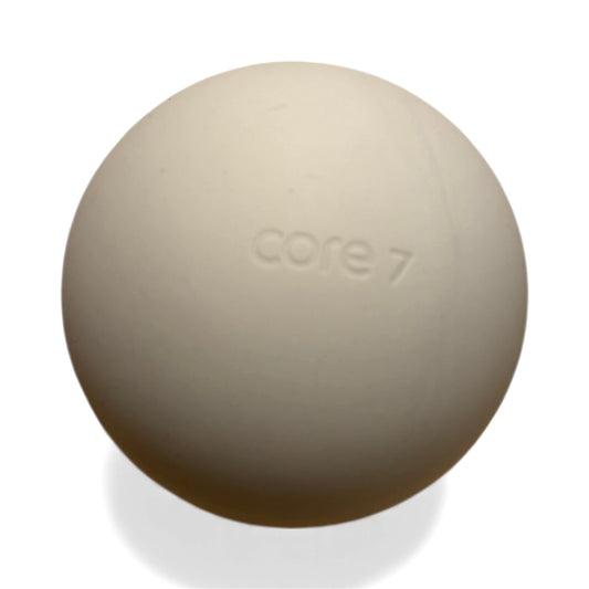 Beige Pilates weighted massage Ball (0.5kg)